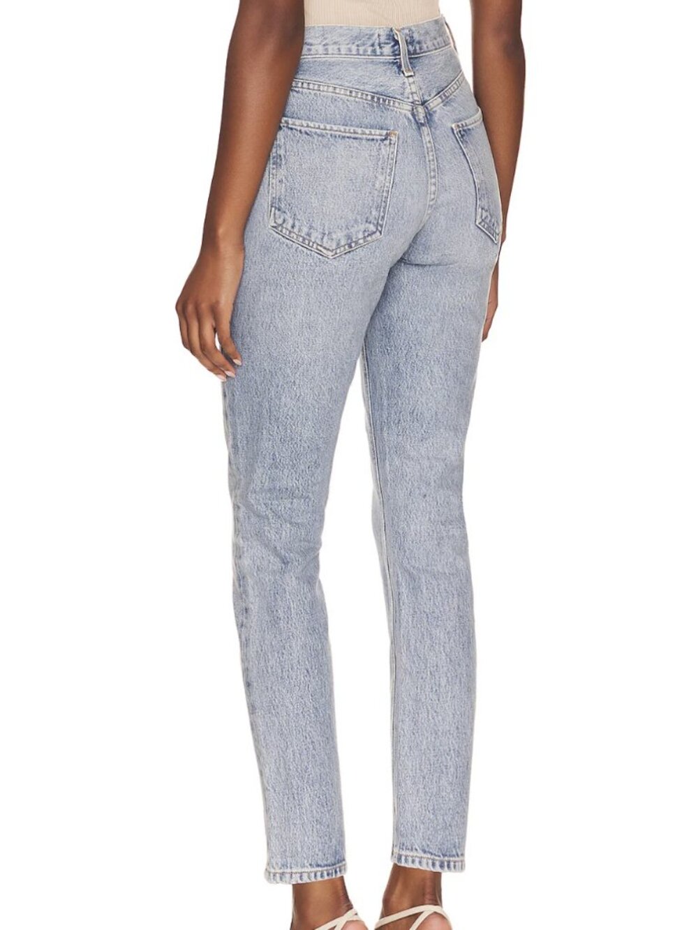 Agolde Riley High Rise Straight Crop Jeans - Picture 3 of 5
